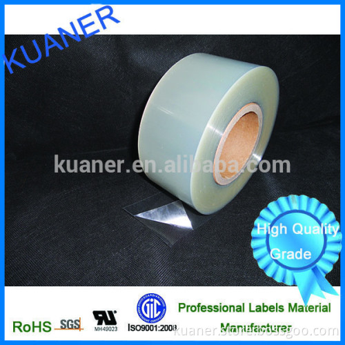 High quality self adhesive transparent pet film with ROHS Certification